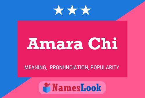 Amara Chi 名字海报