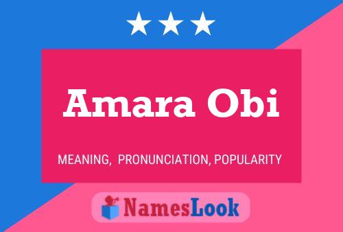 Amara Obi 名字海报