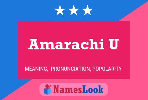 Amarachi U 名字海报