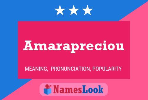 Amarapreciou 名字海报