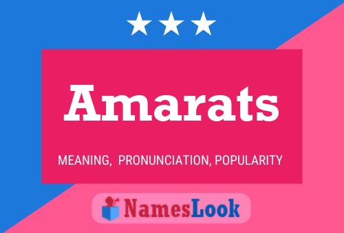 Amarats 名字海报