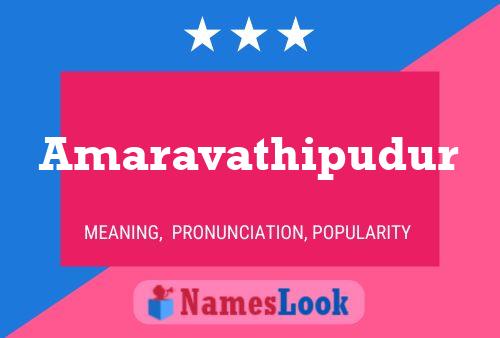 Amaravathipudur 名字海报