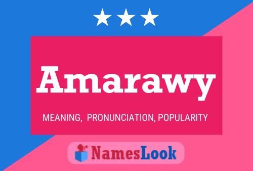 Amarawy 名字海报