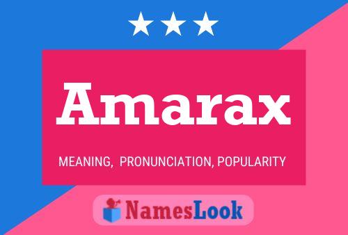 Amarax 名字海报