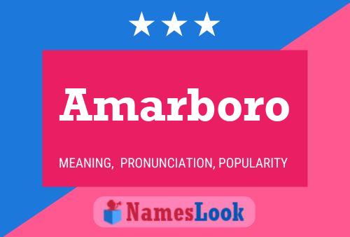 Amarboro 名字海报