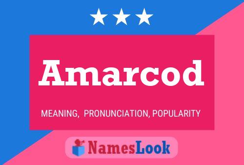 Amarcod 名字海报