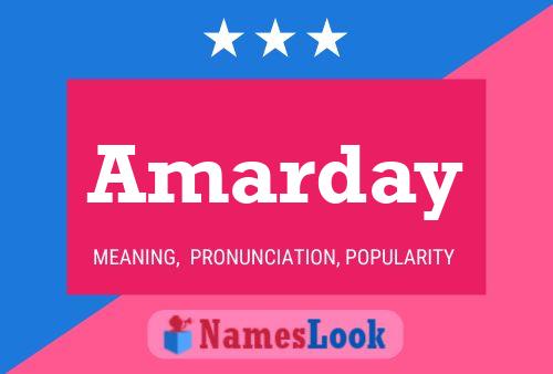 Amarday 名字海报