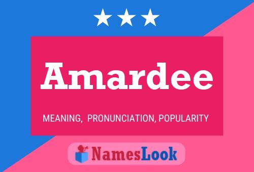 Amardee 名字海报