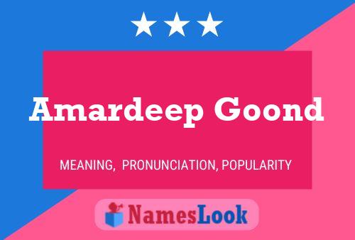 Amardeep Goond 名字海报