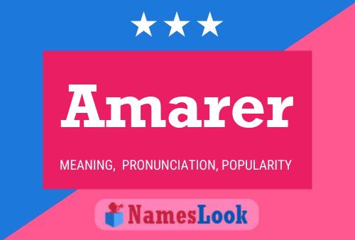 Amarer 名字海报