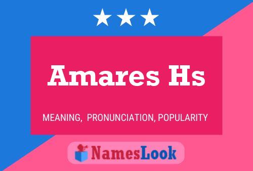 Amares Hs 名字海报