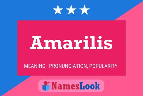 Amarilis 名字海报