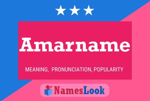 Amarname 名字海报