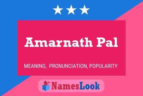 Amarnath Pal 名字海报