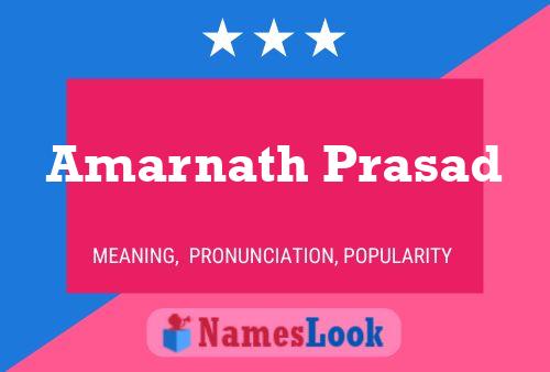 Amarnath Prasad 名字海报