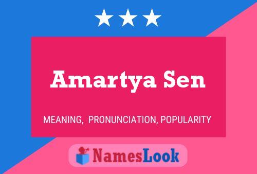 Amartya Sen 名字海报