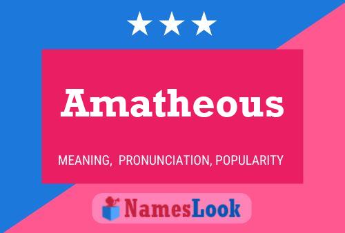 Amatheous 名字海报