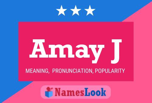 Amay J 名字海报