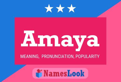 Amaya 名字海报