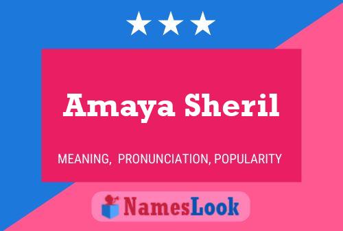 Amaya Sheril 名字海报