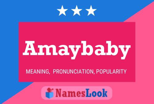 Amaybaby 名字海报