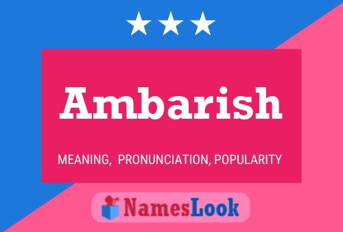 Ambarish 名字海报