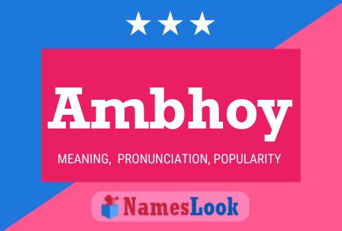 Ambhoy 名字海报