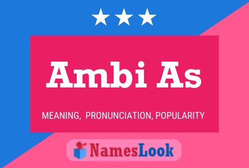 Ambi As 名字海报