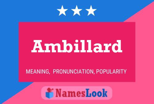 Ambillard 名字海报