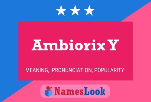 Ambiorix Y 名字海报