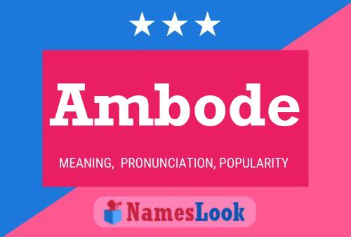 Ambode 名字海报