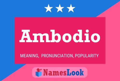 Ambodio 名字海报