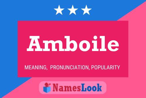 Amboile 名字海报