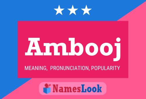 Ambooj 名字海报