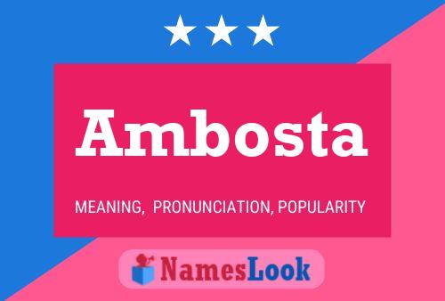 Ambosta 名字海报