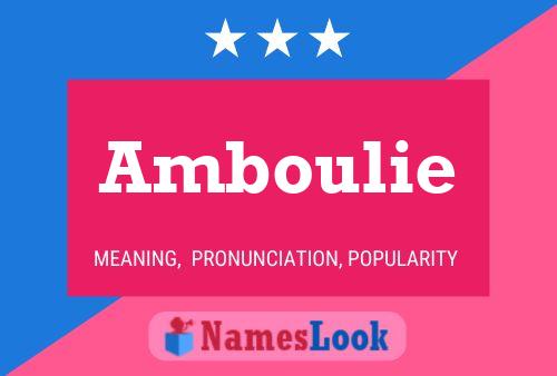 Amboulie 名字海报