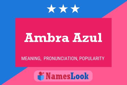 Ambra Azul 名字海报