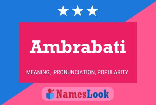 Ambrabati 名字海报