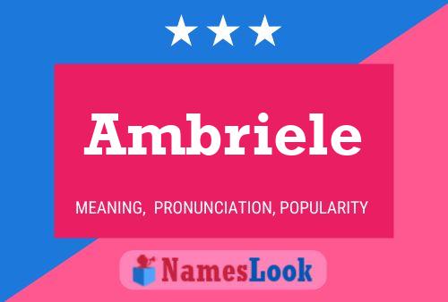 Ambriele 名字海报