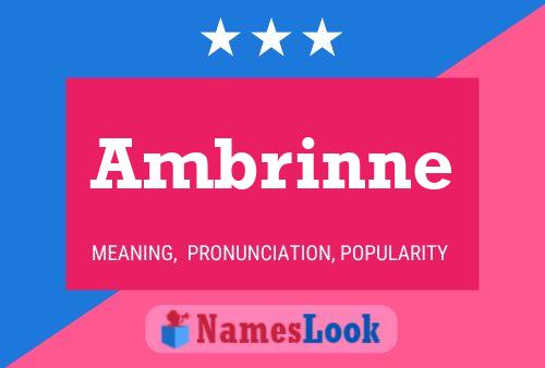 Ambrinne 名字海报