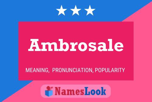 Ambrosale 名字海报