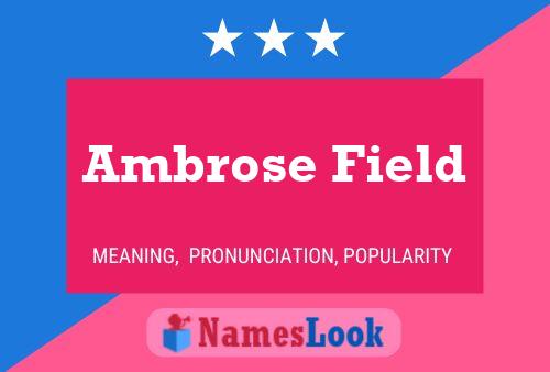 Ambrose Field 名字海报