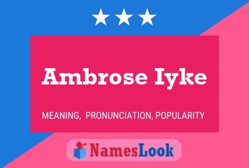 Ambrose Iyke 名字海报