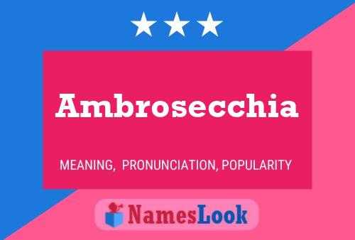 Ambrosecchia 名字海报