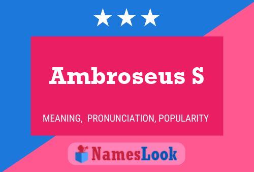 Ambroseus S 名字海报