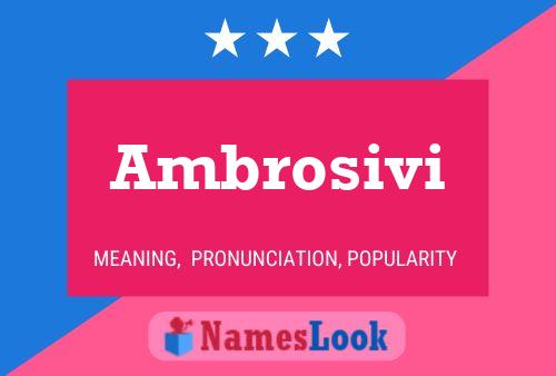 Ambrosivi 名字海报