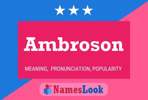 Ambroson 名字海报