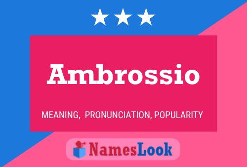 Ambrossio 名字海报