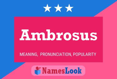 Ambrosus 名字海报