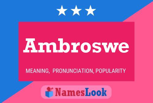 Ambroswe 名字海报